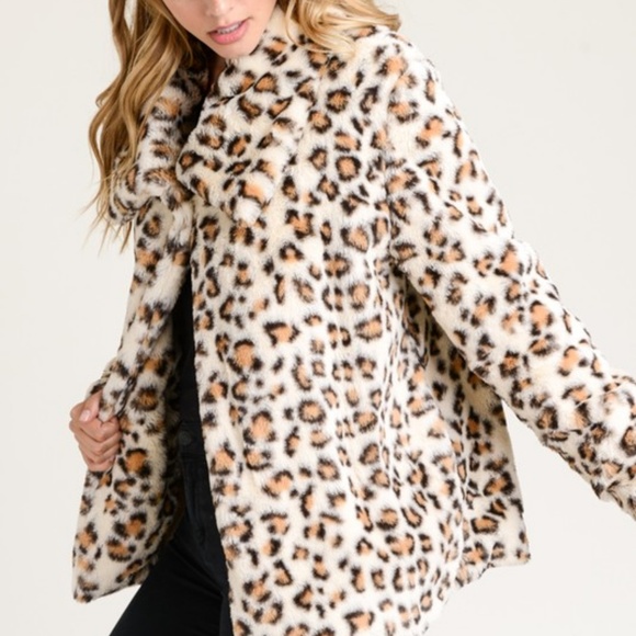 NWT 1 LEFT Oversized Leopard Coat Medium - Picture 4 of 8